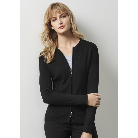 Womens 2-Way Zip Cardigan - LC3505