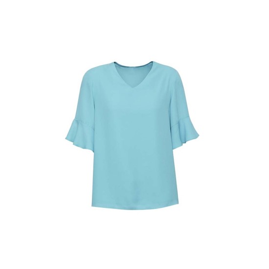 Womens Aria Fluted Sleeve Blouse - RB966LS